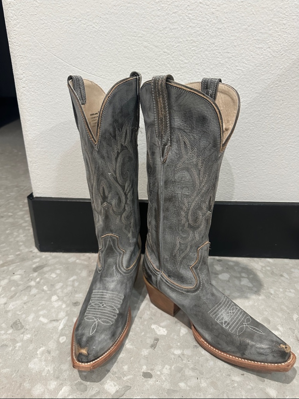 Freebird distressed grey Cowboy Boots